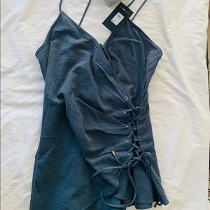 FASHIONNOVA women’s romper size large teal